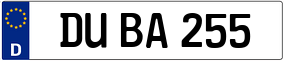 Truck License Plate